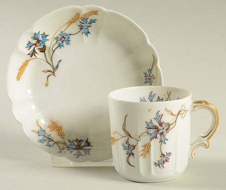 Schleiger 73 Flat Demitasse Cup & Saucer Set