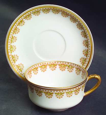 Schleiger 754 Flat Demitasse Cup & Saucer Set