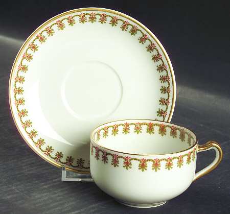 Schleiger 756 Footed Cup & Saucer Set