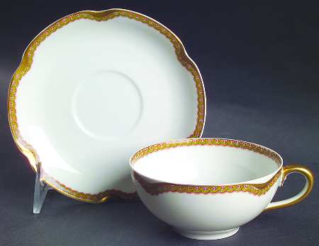 Schleiger 757a Flat Cup & Saucer Set