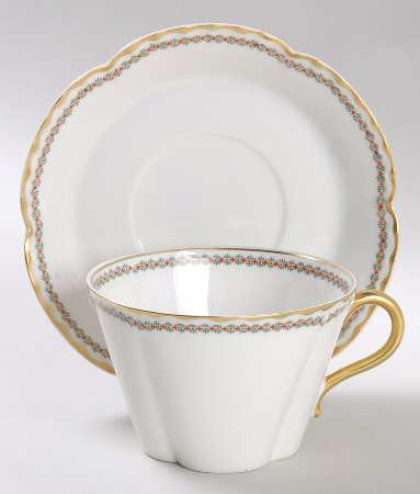 Schleiger 765 Flat Cup & Saucer Set