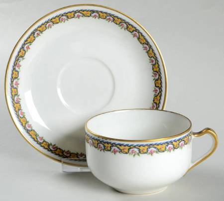 Schleiger 774 Flat Cup & Saucer Set