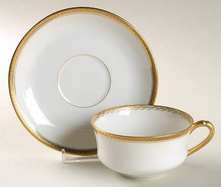 Schleiger 776 Flat Cup & Saucer Set