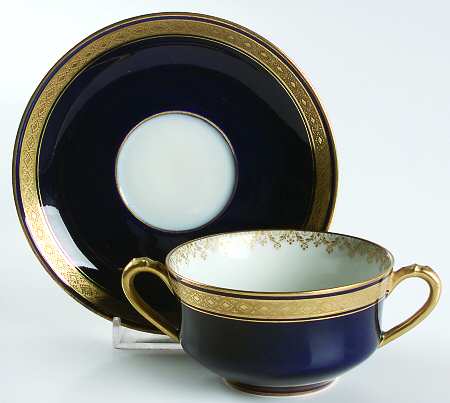 Schleiger 777a Flat Bouillon Cup & Saucer