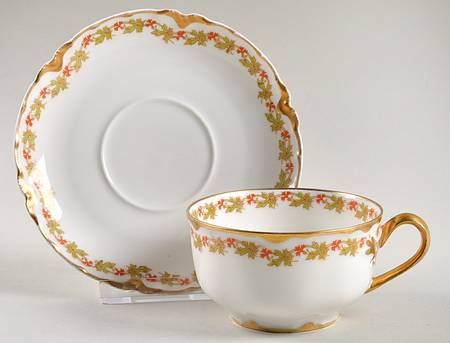 Schleiger 788 Flat Cup & Saucer Set