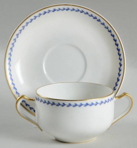 Schleiger 792 Flat Bouillon Cup & Saucer