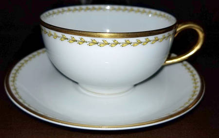 Schleiger 792a Flat Cup & Saucer Set