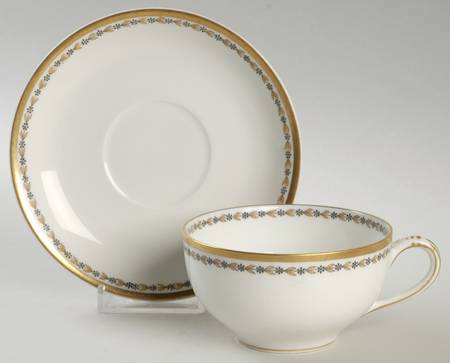 Schleiger 795 Flat Cup & Saucer Set
