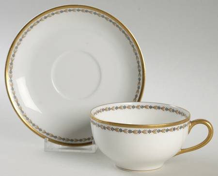 Schleiger 795 Flat Cup & Saucer Set