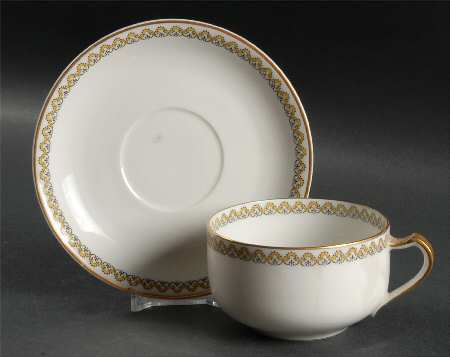 Schleiger 796 Flat Cup & Saucer Set