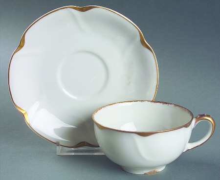Schleiger 805 Flat Cup & Saucer Set