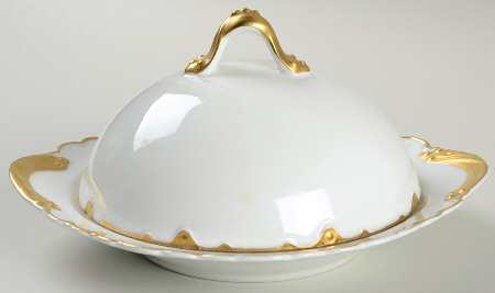 Schleiger 806 Round Covered Butter with Strainer