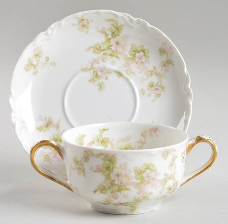 Schleiger 80A Flat Bouillon Cup & Saucer