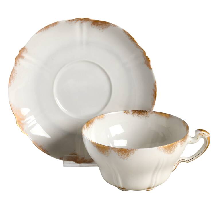 Schleiger 820 Flat Cup & Saucer Set