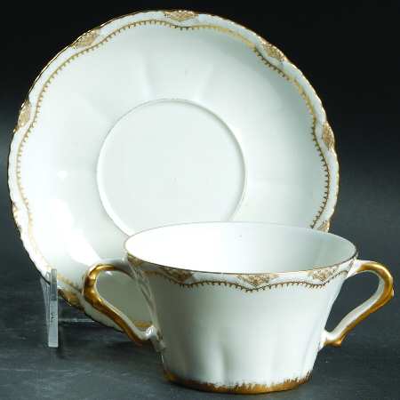 Schleiger 828 Flat Bouillon Cup & Saucer