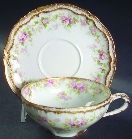 Schleiger 855A Flat Cup & Saucer Set