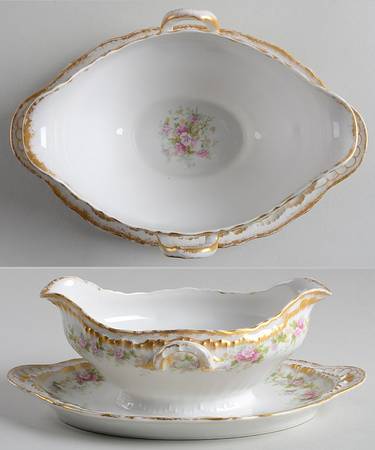 Schleiger 855A Gravy Boat with Attached Underplate