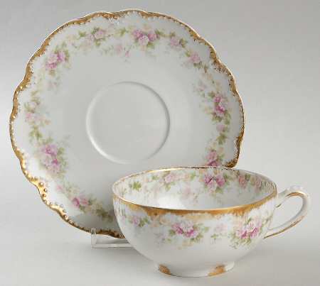 Schleiger 855b Flat Cup & Saucer Set