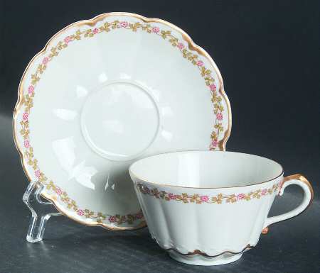 Schleiger 874B Flat Cup & Saucer Set