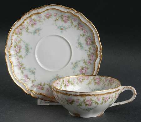 Schleiger 877C Flat Cup & Saucer Set
