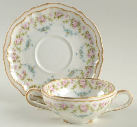 Schleiger 877C Flat Bouillon Cup & Saucer
