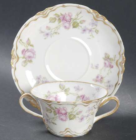 Schleiger 87D Flat Bouillon Cup & Saucer