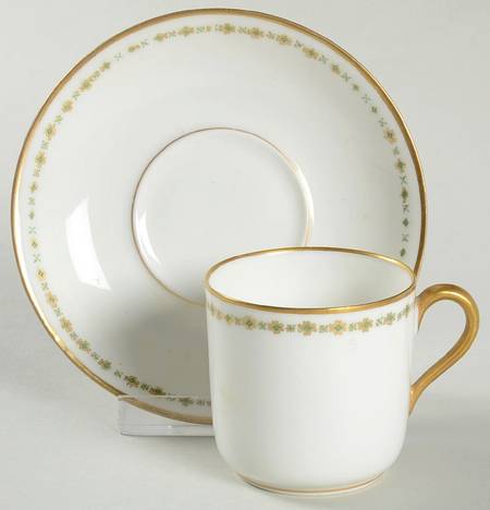 Schleiger 885A Flat Demitasse Cup & Saucer Set