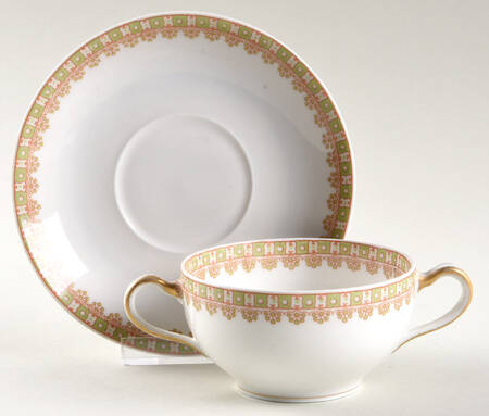 Schleiger 887 Flat Bouillon Cup & Saucer