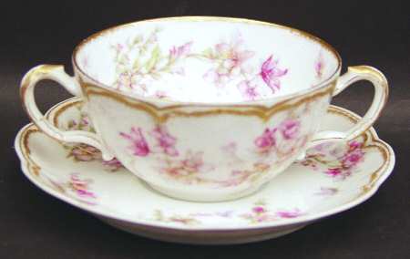Schleiger 91A Flat Bouillon Cup & Saucer