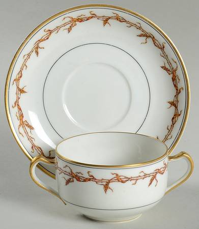 Schleiger 939 Flat Bouillon Cup & Saucer