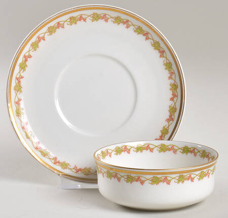Schleiger 964 Ramekin & Saucer Set by Haviland