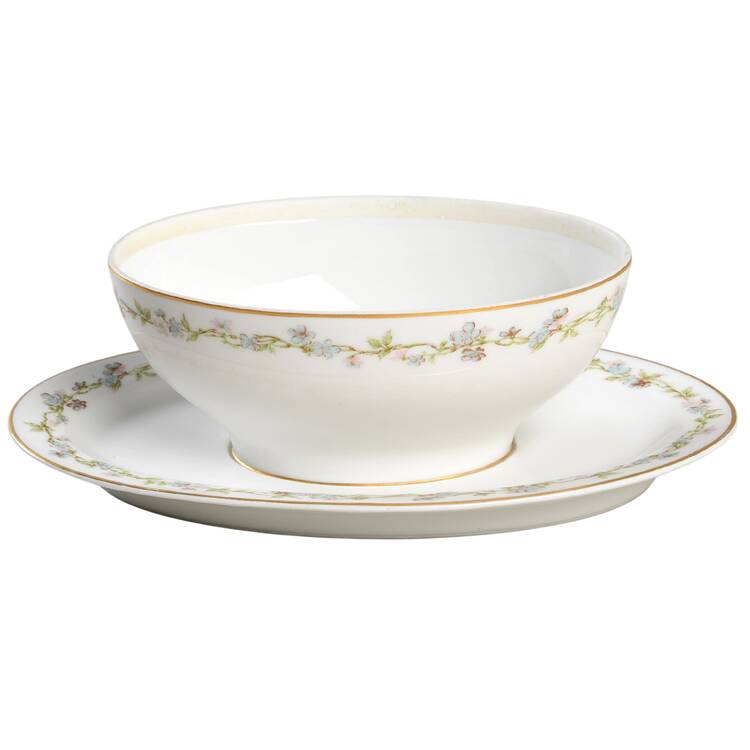 Schleiger 983 Gravy Boat w/Attached Underplate No Lid