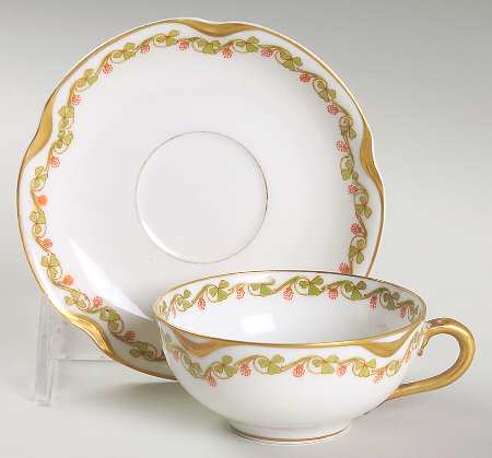 Schleiger 98C Flat Demitasse Cup & Saucer Set