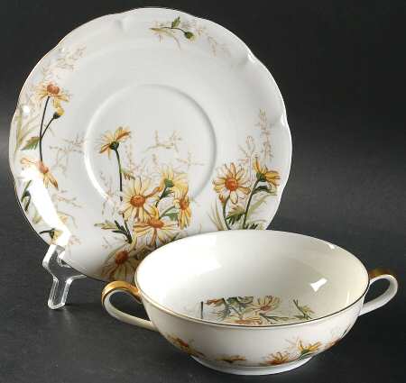 Shasta Flat Cream Soup Bowl & Saucer Set