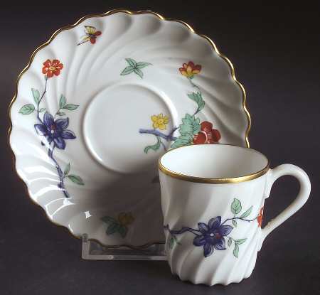 Shalimar Flat Demitasse Cup & Saucer Set