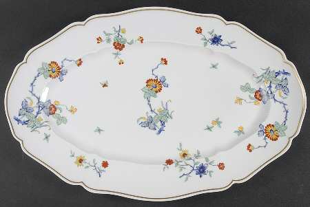 Shalimar 18" Oval Serving Platter by Haviland