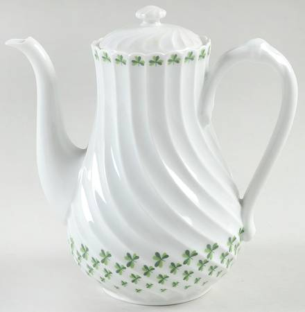 Shamrock Small Coffee Pot & Lid