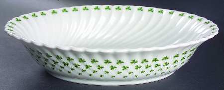 Shamrock 10" Oval Vegetable Bowl