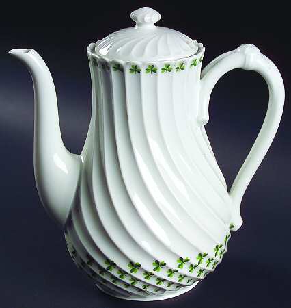 Shamrock Coffee Pot & Lid