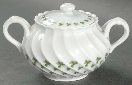 Shamrock Sugar Bowl & Lid