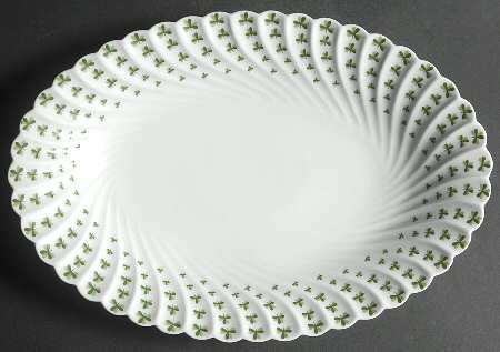 Shamrock 13" Oval Serving Platter