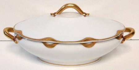 Silver Anniversary Small Oval Covered Vegetable