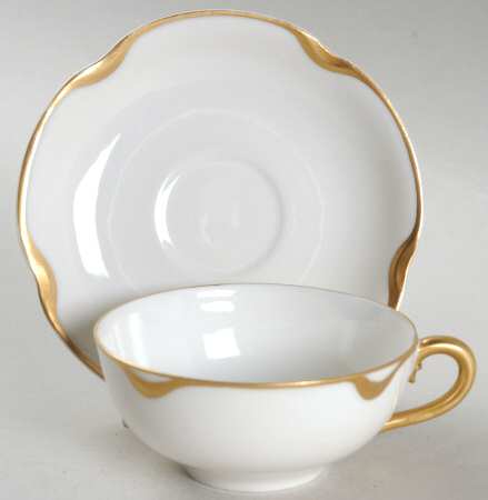 Silver Anniversary Flat Demitasse Cup & Saucer Set