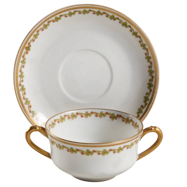 Sonderburg Cream Soup Bowl & Saucer Set