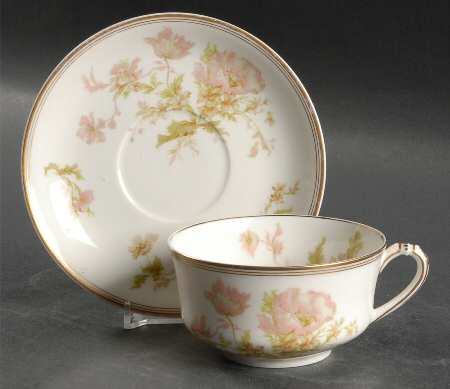 Springtime (France) Flat Cup & Saucer Set