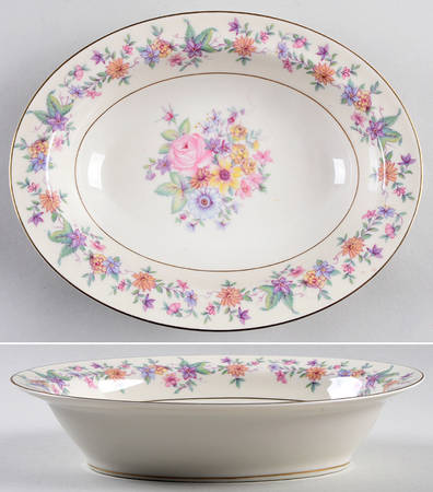 Springtime (New York) 9" Oval Vegetable Bowl