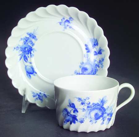 Strasbourg Flat Cup & Saucer Set