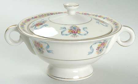 St. Regis Blue Sugar Bowl & Lid