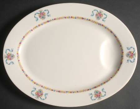St. Regis Blue 14" Oval Serving Platter
