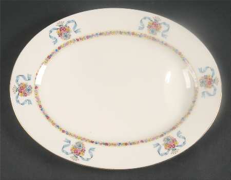 St. Regis Blue 11" Oval Serving Platter